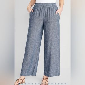 Chambray wide leg Old Navy pants, Small